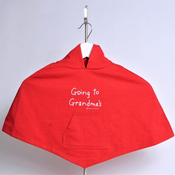 **Girls Poncho** "Going to Grandma's" 1T - Picture 1 of 4